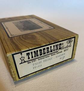 Ff-111 Timberline Wood Model Kit False Front Bakery Ho Scale