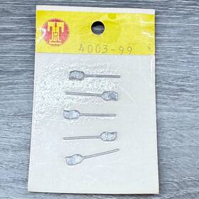 4003-99 Timberline Models Ho Scale #4003-99 Pack Of 5 Silver Brooms Accessory Parts