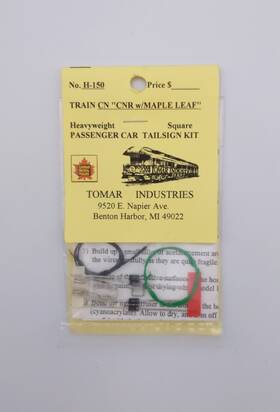 H-150 Tomar Industries Cn/cnr Maple Leaf Passenger Car Tail Sign Kit