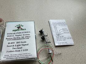 H-859 Tomar Industries Ind. Ho-scale #h-859 Searchlight Signal -original Opened Box Complete