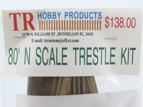0388-80 Tr Hobby Products N 1/160 Scale Laser Kit #0388-80 Cut 80ft Timber Trestle