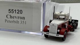 55120 Trainworx N Scale Chevron Peterbilt 351 Semi Track With Tanker Trailer