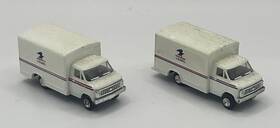 90099 Trident Pair Of Ho Scale Chevy Box Van U.s. Mail