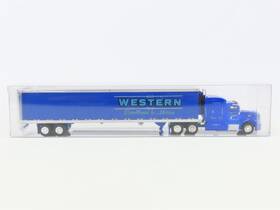 10007802 Trucks N Stuff Ho Scale Nft Peterbilt 386 Tns-western Tractor With Trailer