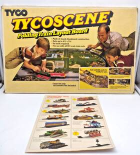 Tyco 043302079404 Vintage Tycoscene Ho Scale Folding Train Layout Board 1980s With Catalog