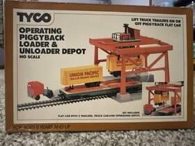 071625 Tyco Ho 903 Operating Piggyback Loader And Unloader Depot Unopened