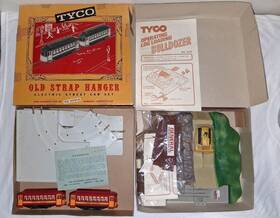 3415 Tyco Ho Operating Log Loading Bulldozer Kit Unassembled And Trolley Set