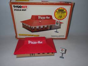 7724 Tyco Pizza Hut Unassembled Ho Scale Kit Plastic Model Building Contemporary