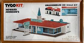 7754-b Tyco Kit Ho Scale Howard Johnson Restaurant Building #7754 Read Bonus