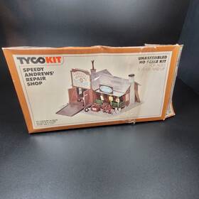 7774 Tyco Ho Scale Speedy Andrews Repair Shop Plastic Kit 7774. New. Open Box