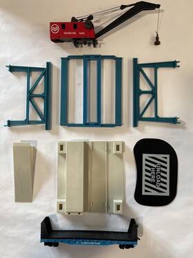 950-1 Tyco Ho Scale Giant Gantry Crane United States Steel With Bulkhead Flat Car 950-1 Tyco Ho Scale Giant Gantry Crane United States Steel With Bulkhead Flat Car