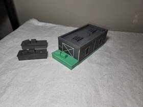627193 Ulrich Vintage Ho Model Add-a-unit Expandable Factories Base Extra Loading Docks