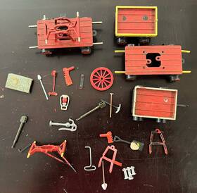 430-b Uneek Hand Pump Cart Tools Carts Misc Ho 1/87 Scale - See Photos