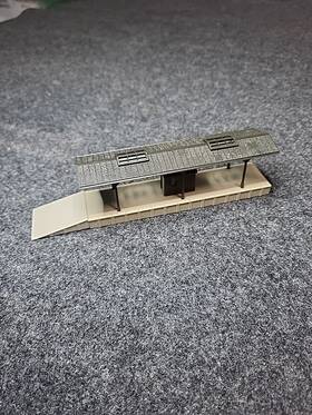 20091 Vollmer N Scale Train Station Platform Fully Assembled