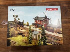 3600-b Vollmer Ho Scale Model Train Station Kit Inch Oberbaumrach 3600 B Started