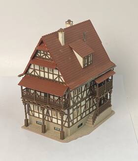 3732 Vollmer Germany Ho Half Timbered House 4 Inch X 5 5-1/2