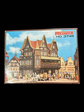 3749 Vollmer Vintage Ho Building Kit Model 1/87 House Open Box Unbuilt Read 3749 Vollmer Vintage Ho Building Kit Model 1/87 House Open Box Unbuilt Read