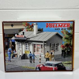 42418 Vollmer Ho 2418 Model Train Shop Building Kit Vintage West Germany