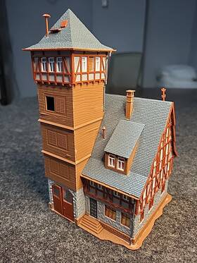 43752 Vollmer Ho German Fire Station Brigade Spitzenhaus Fully Assembled