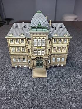 43765 Vollmer Ho Scale Main Post Office Vintage Weathered Fully Assembled
