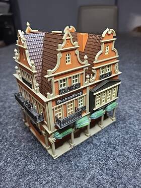 43842 Vollmer Ho Bookstore Iluminated Fully Assembled