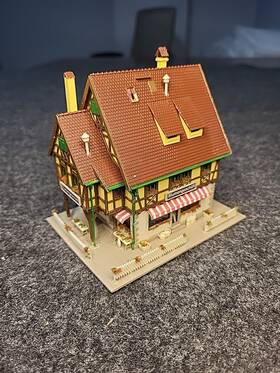47692 Vollmer N Scale # European Flower Shop Florist Fully Assembled