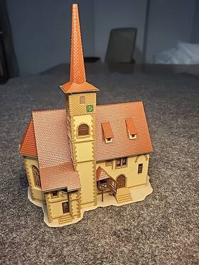 47736 Vollmer N Scale Church # Kirche Ditzingen Germany Fully Assembled