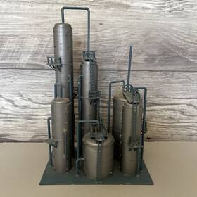 5525 Vollmer Ho Chemical Refinery Plant #5525 Made In Western Germany Model Assembled