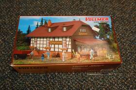 5596 Vollmer # Ho Unbuilt Model Kit Pottery Barn For Train Layouts