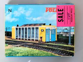 7606b Vollmer N Scale Modern Diesel Engine Shed Building Kit. Complete