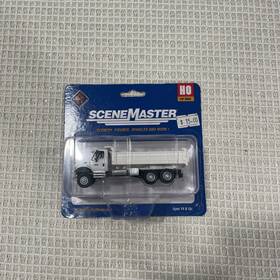 3-axle Walthers 11660 # Int 7600 Heavy-duty Dump Truck White With Rr Decal Ho Mib