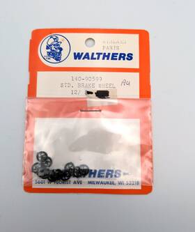 140-90599 Walthers Ho Brake Wheels Pack Of 12