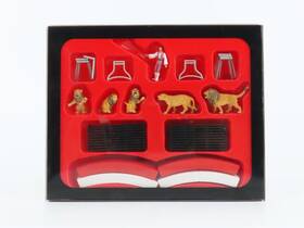 22002 Walthers Ho Scale Preiser Great Circus Train Performing Lion Act Figures Set