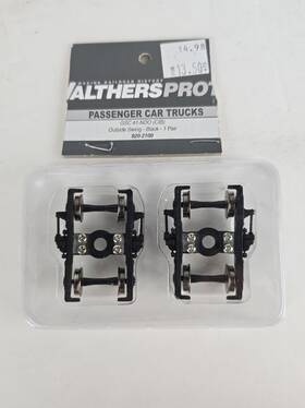 920-2100 Walthers Gsc 41-ndo Cib Outside Swing 4-wheel Pt 36 Inch Black Pair Ho
