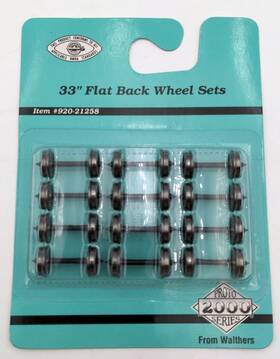 920-21258 Walthers 33 Inch Flat Back Wheel Sets