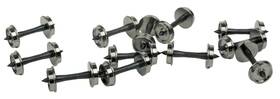920-2301 Walthers Ho 33 Inch Wheelsets With Plastic Axles Pack Of 12