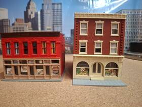 931-806 Walthers Buildings Ho Scale Trainline Gemini And Flower Shop 3 Story Building
