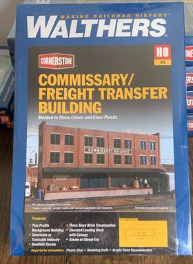 933-3173 Walthers Ho Commissary/freight Transfer Building Kit Sealed