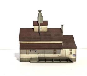 933-3239 Walthers N Scale Cornerstone Sunrise Feed Mill Built And Weathered