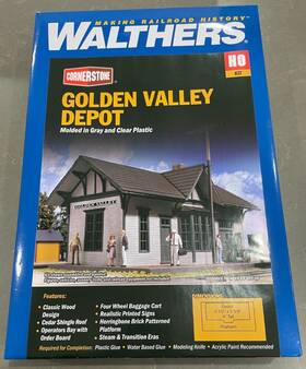 933-3532 Walthers Ho Scale Cornerstone Golden Valley Depot Building Kit 933-3532 Walthers Ho Scale Cornerstone Golden Valley Depot Building Kit