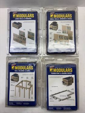 933-3735 Walthers Ho Scale Modulars. 4 Kits