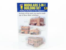 933-3750 Walthers Ho 1/87 Scale Cornerstone Modulars 3-in-1 Building Kit -sealed