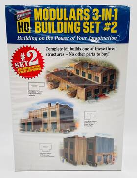 933-3752 Walthers Cornerstone Series Modulars 3 In 1 Building Set #2 Ho Scale