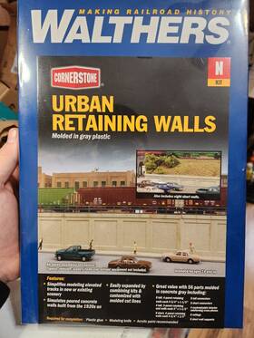933-3882 Walthers N Scale Urban Retaining Walls Kit #933-3882
