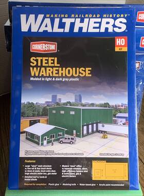 933-4080 Walthers Ho Steel Warehouse Kit Sealed