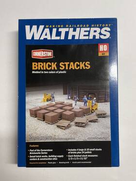 933-4103 Walthers Ho Scale Brick Stacks Build Kit