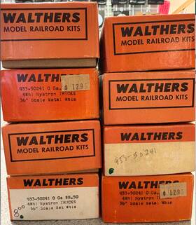 933-50241 Walthers O Scale Kit #933-50241 4 Wheel Nystrom 36 Inch Trucks - 8 Boxes