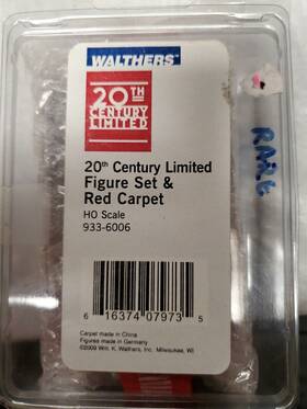 933-6006 Walthers Walther Ho 20th Century Limited Passenger Figure Set And Red Carpet