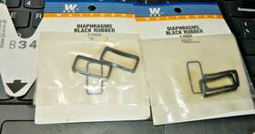 933-977 Walthers B34 Diaphragms 933 977 X2 Black Rubber 2 Pack Original Packages Nos