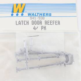 941-938 Walthers Set Of 4 Reefer Door Latches Metal Train Detail Parts 941-938 Walthers Set Of 4 Reefer Door Latches Metal Train Detail Parts